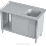 Stół ze zlewem i drzwiami suwanymi KST-103 B-600 mm