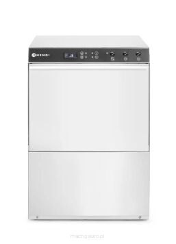Zmywarka 50x50 Doppio, HENDI, z dozownikiem detergentu i pompą spustową, 400V/4900W