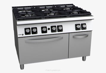 Kuchnia gazowa 6 - palnikowa z piekarnikiem gazowym | 58.50 kW | 1200x930x850 mm