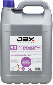 JAX PROFESSIONAL 50 5L - NABŁYSZCZACZ DO ZMYWAREK do nabłyszczania naczyń