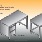 Stół roboczy z blokiem szuflad LO 134/LS2; LO 134/PS2