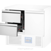 Moduł 2 szuflad do stołów chłodniczych GN 1/1 z agregatem na dole