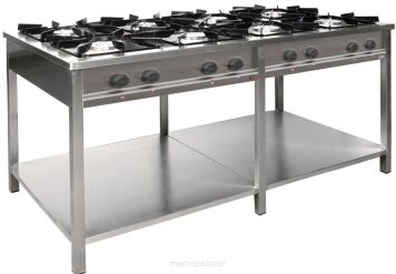 Kuchnia gazowa 8 - palnikowa z półką 1700x700x850 mm