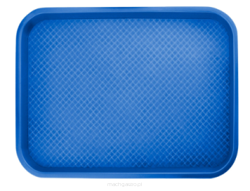 Taca fast food | niebieska | 350x450 mm