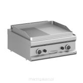 Płyta grillowa gazowa, stołowa  700x700 - 1/2 gładka, 1/2 ryflowana,  Magistra Plus 700