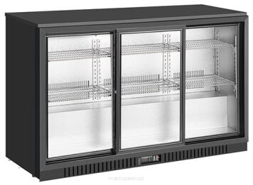 Barowa szafa chłodnicza | chłodziarka podblatowa RQ-330SC | 325l | drzwi przesuwne