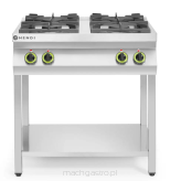 Kuchnia gazowa 4-palnikowa na podstawie otwartej, Kitchen Line, 19.0 kW