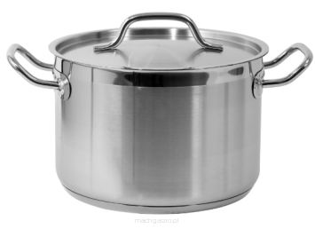 Garnek średni z pokrywką ze stali nierdzewnej | 240x160 mm | 7.2 L