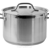 Garnek średni z pokrywką ze stali nierdzewnej | 240x160 mm | 7.2 L