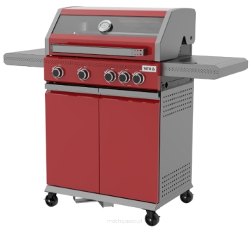 Grill gazowy | ITAMI | czerwony | 4+1 | 14.5 kW