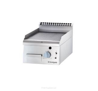 Płyta grillowa gazowa, ryflowana, 6.5 kW, G30